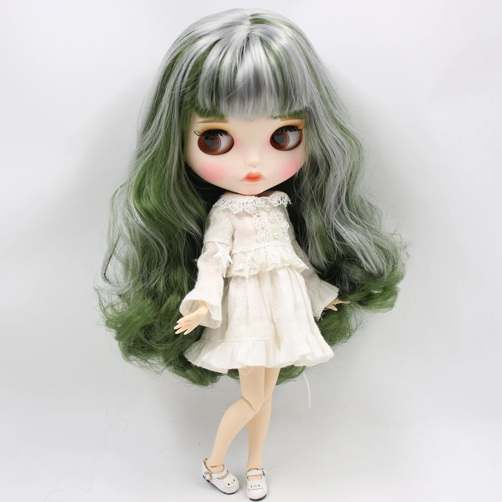 Кукла на заказ ICY DBS Blyth No.BL4299/9084 зеленая с серебряными волосами 1/6 bjd аниме ob24|Куклы|