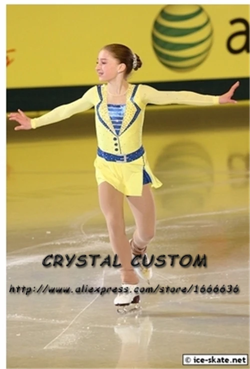 

Figure Skating Competition Dress For Children Graceful New Brand Ice Skating Dresses For Kids Custom DR3929
