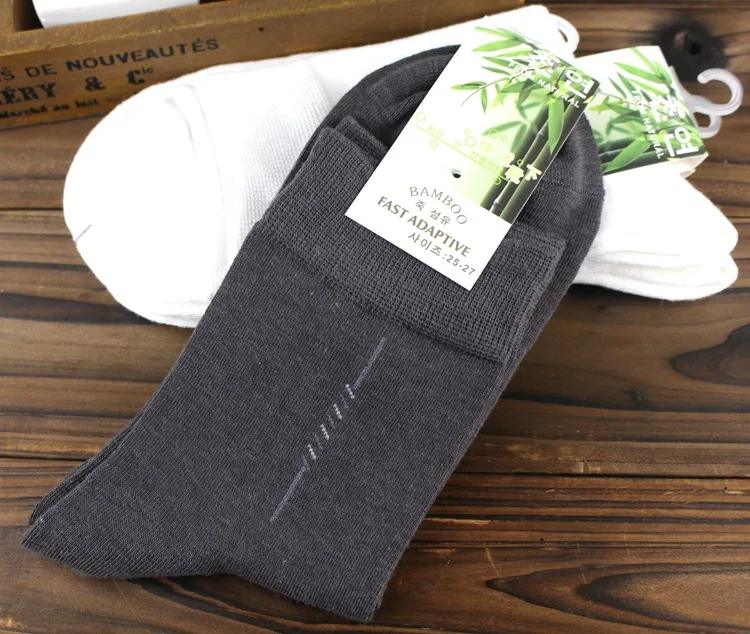 Классические деловые повседневные мужские носки из хлопка и бамбукового волокна мужские носки высокого качества мужские носки - Цвет: 15
