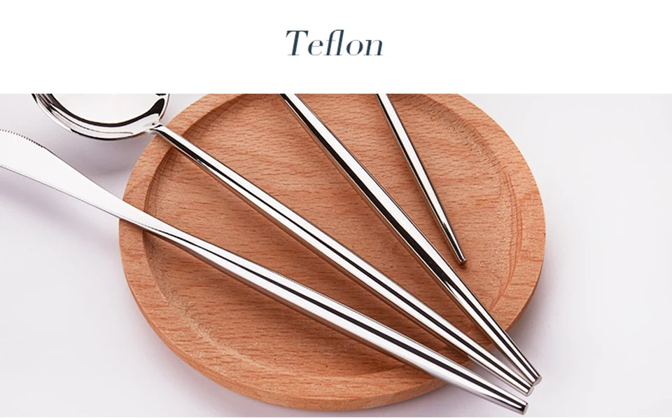 LIYIMENG Exquisite Tableware 24Pcs Western Dinnerware Knife Fork Stainless Steel Steak Cutlery Dinner Set Tools15