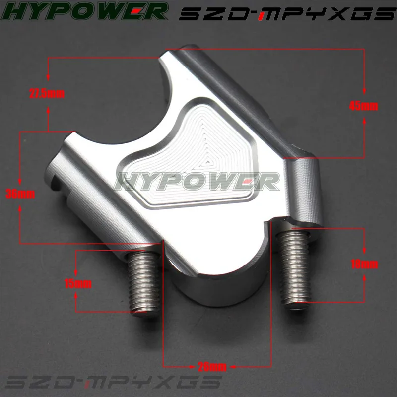 Для BMW F800GS/F800R/F800GT серебряные аксессуары для мотоциклов Ручка Бар Зажим выпуклый