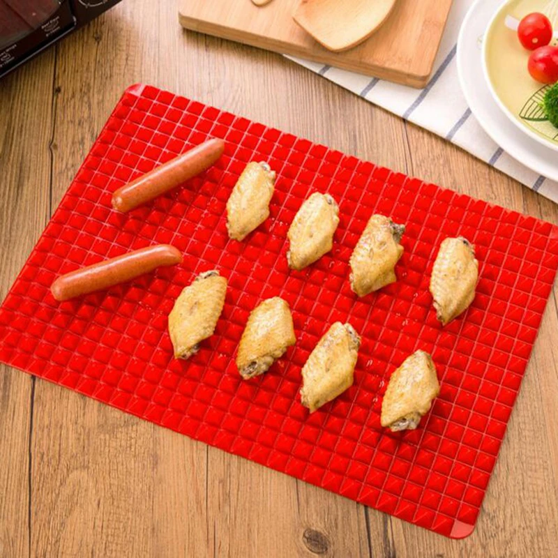 New Silicone Barbecue Pad Microwave Oven Baking Mat Nonstick Pan