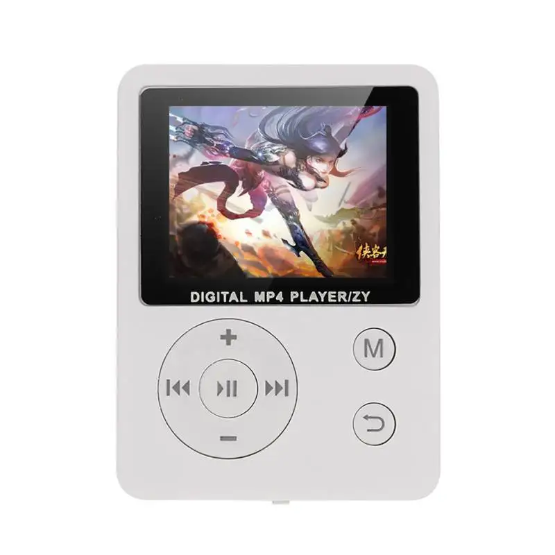 1," цветной экран ультратонкий MP4 плеер портативный MP4 HiFi FM Электронная книга Walkman музыкальный видеоплеер поддерживает 32G TF карта 13 языков - Цвет: Белый