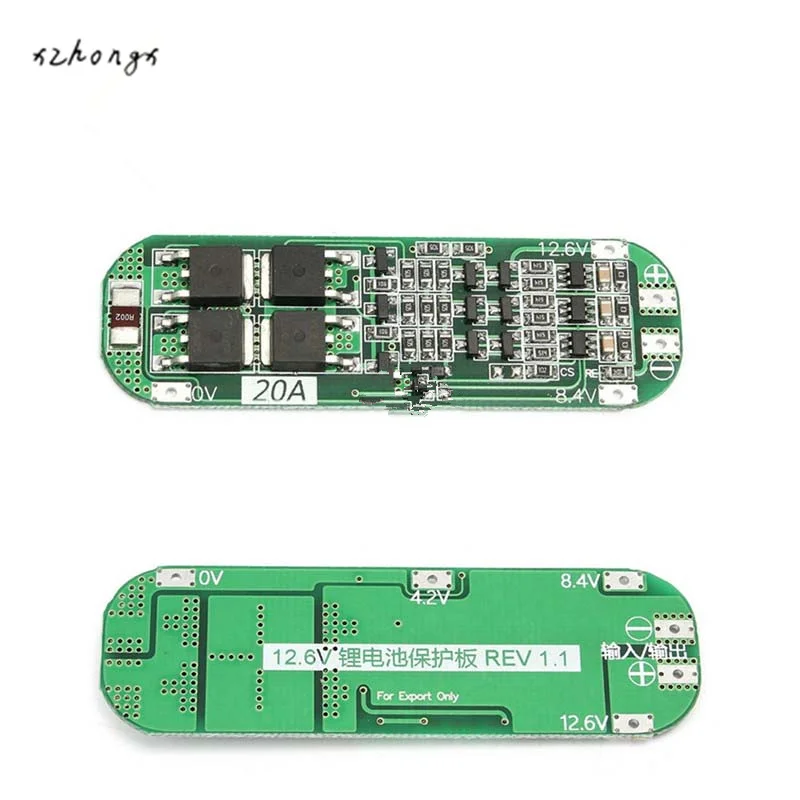 

XNWY 3S 20A Li-ion Lithium Battery 18650 Charger PCB BMS Protection Board For Drill Motor 12.6V Lipo Cell Module