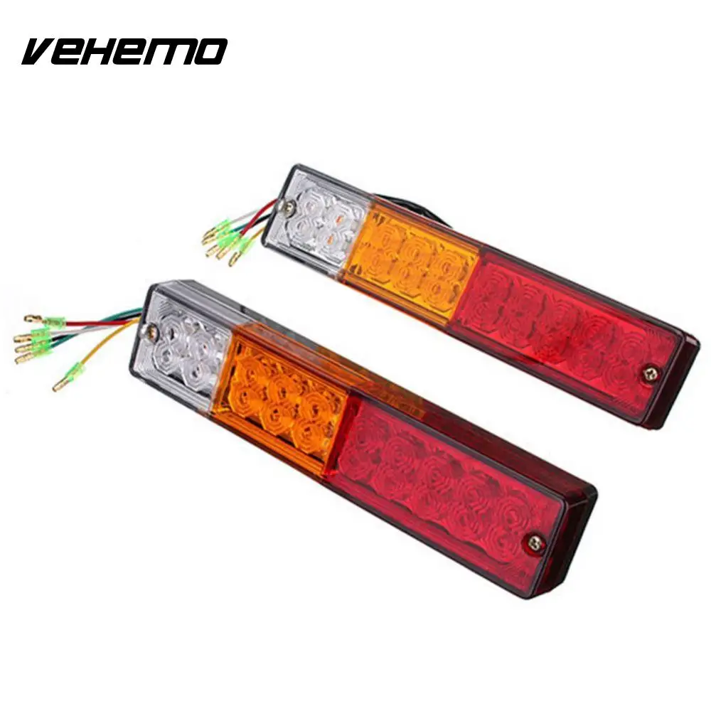 

Vehemo 1Pcs Trailer UTV Brake Reverse Tail Turn Signal LED Light Lamp Super Bright 12V