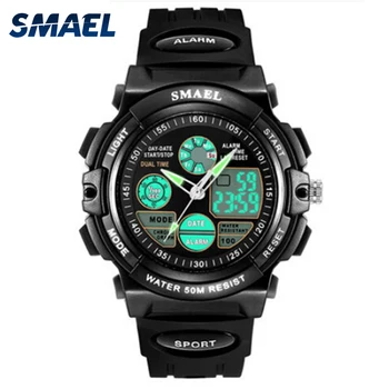 

SMAEL Brand Sport Watch for Kids 50M Waterproof Shock Analog LED Digital Wristwatch Kid Clock Boys Watch Children Birthday Gift