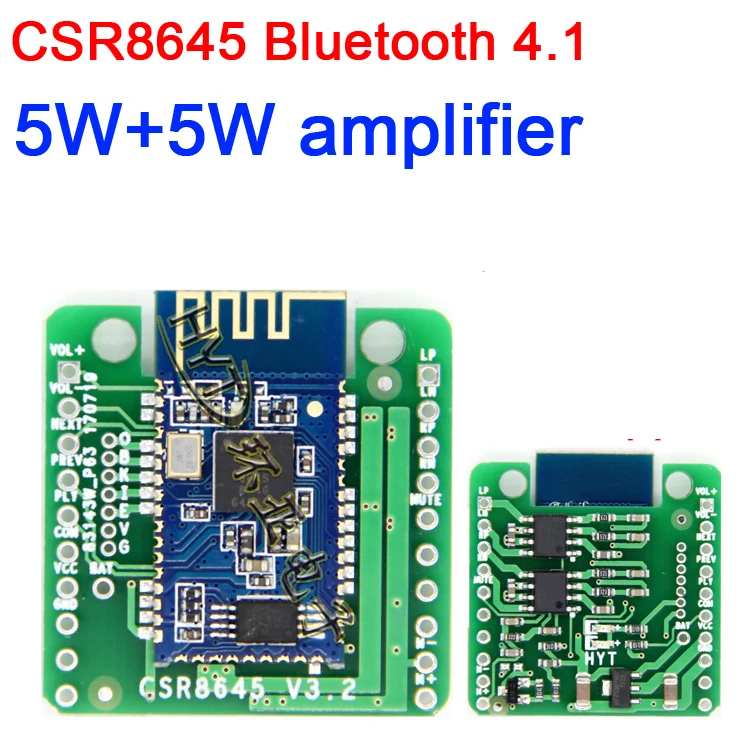 Плата усилителя мощности Bluetooth 4 1 модуль 0 аудио CSR8645 APTX 5WX2 динамик усилитель без