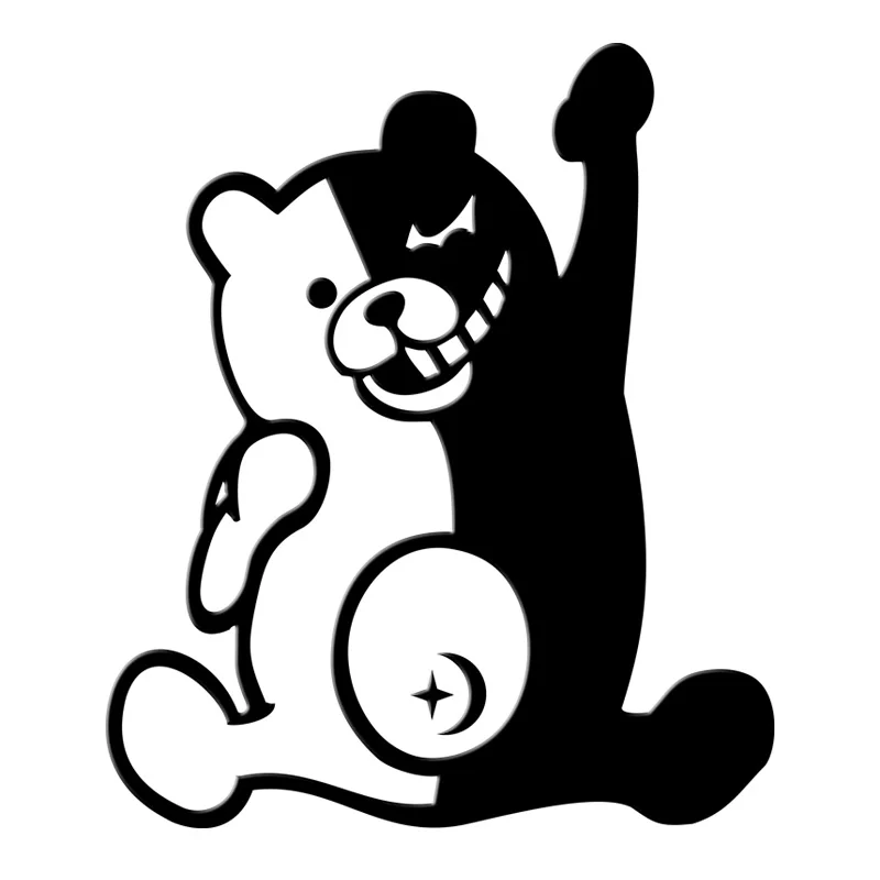 

Anime Danganronpa Monokuma 3D Metal Stickers High Quality Decorative Stickers For Phone Laptop Car