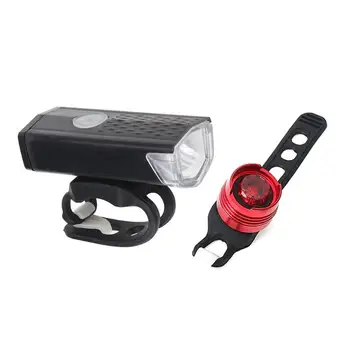 

Super Bright USB Charging LED Waterproof Bike Lamp Headlight Taillight Set