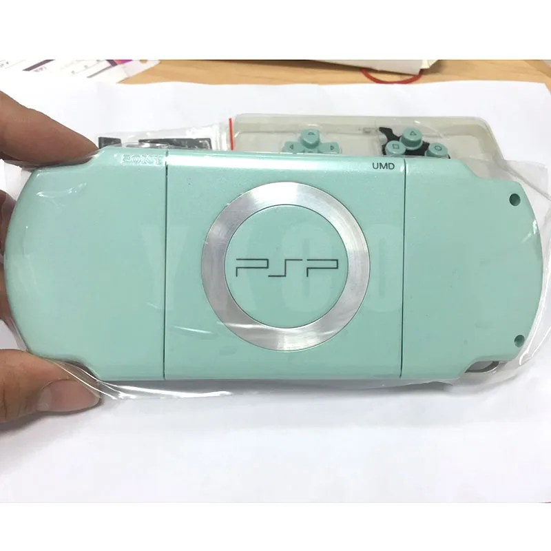 Светло зеленая фотография для PSP 2000 полный корпус чехол с набором кнопок|Чехлы| |