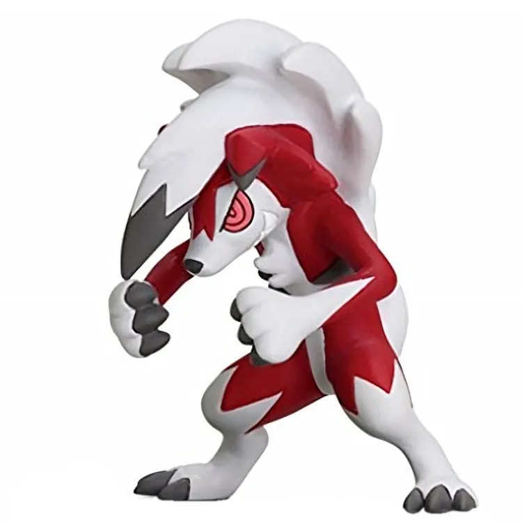 TAKARA TOMY POKEMON 3 вида стилей дневной/Ночной Lycanroc фигурка модель игрушки модель украшение комнаты - Цвет: B