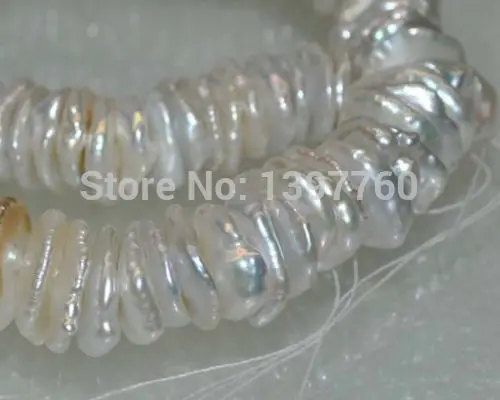 

Miss charm Jew.303 Outstanding Natural Rare white AAA 14mm luster Reborn Keshi pearl necklace NEW