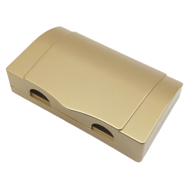 2pcs 86 Type Two Electrical Switch Socket Waterproof Box Panel