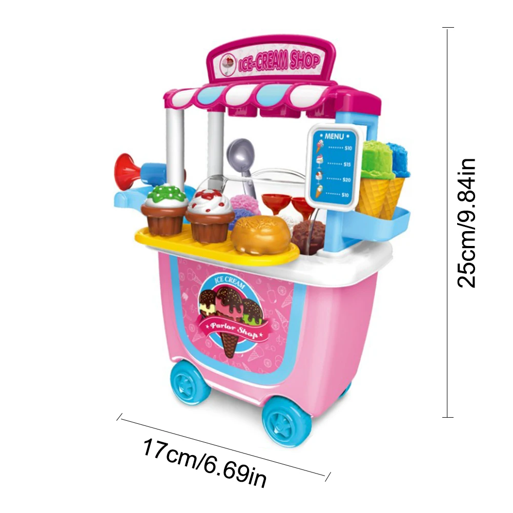 Игровой домик маленький игрушечный супермаркет коляска баррель барбекю тележка на день рождения Рождественский подарок для мальчиков девочек детей