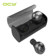 QCY Q29 Bluetooth Earphones Sport Running Wireless Headset Noise Cancelling 3D Stereo Earbuds with Mic and Charging Box