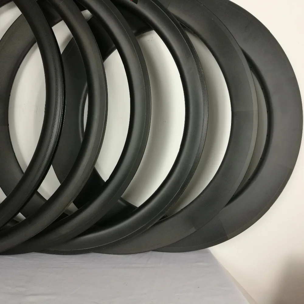 Flash Deal free shipping 700C carbon rims 20mm 30mm 35mm 38mm 45mm 50mm 55mm 60mm 88mm clincher carbon rim 700C bicycle rims 5