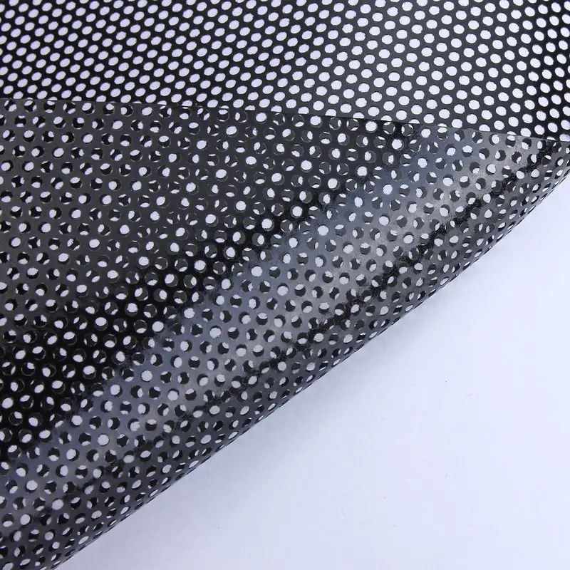 1pc Universal 106x28cm Headlight Tint Perforated Film Mesh Rear Light Sticker Fly-Eye Perforated Mesh Film Tinting Decal car styling (7)