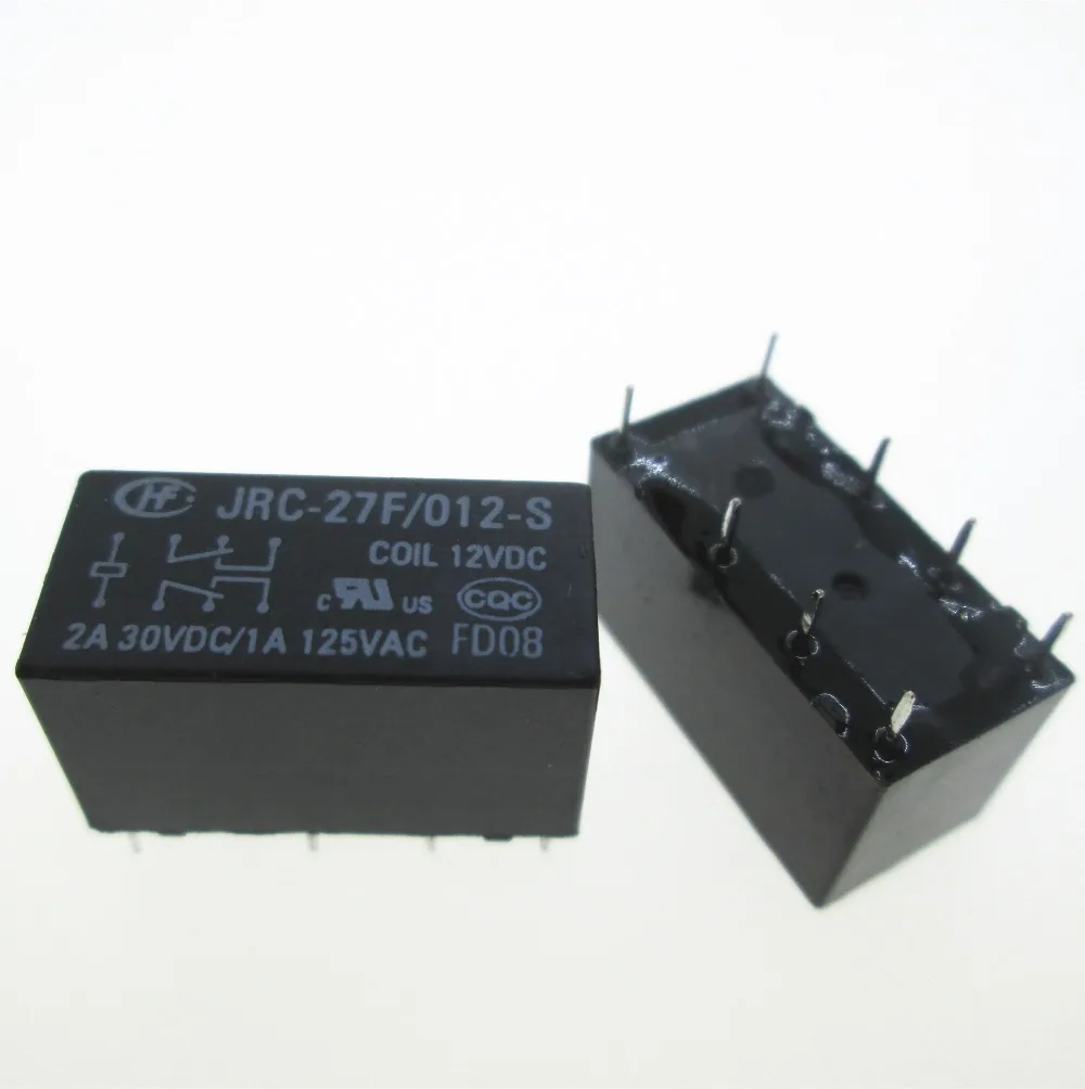 Novo Relé 12vdc Jrc-27f-012-s Hfd27-012-s Hfd27012s Jrc27f Dc12v 12 v 1a 125vac 8pin Hfd27 – 012-s
