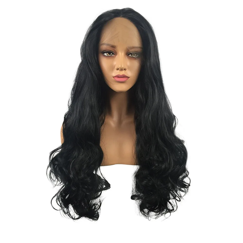 

Hair Care Wig Stands Human Hair Wigs Body Wave Natural Black Lace Front Wig Glueless Women 26inch Wig Drop shipping Aug13