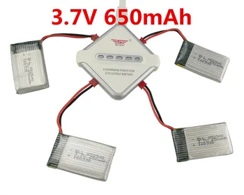 

feiyu FY550 huaJun HJ818 HJ819 hengdi 1315 RC quadcopter 3.7v 650mah Li-polymer battery*4pcs+ charger c