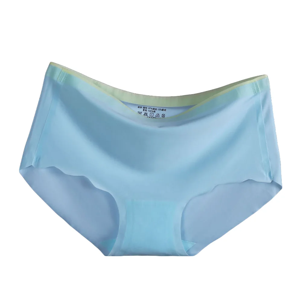 

Sexy Seamless Breathable Color Blocking Women Panties Low Rise Underwear Briefs