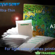 Wtsfwf A3 свет Цвет бумага transmax футболка передачи Бумага передачи тепла Бумага для хлопковые футболки с принтом в виде 50 шт./лот