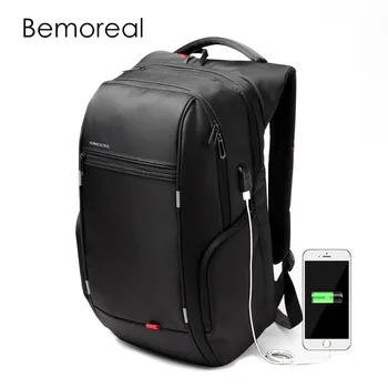 

Bemoreal backpack for laptop men knapsack external USB charging anti-theft computer 13 '' women Waterproof 15 '' travel rucksack