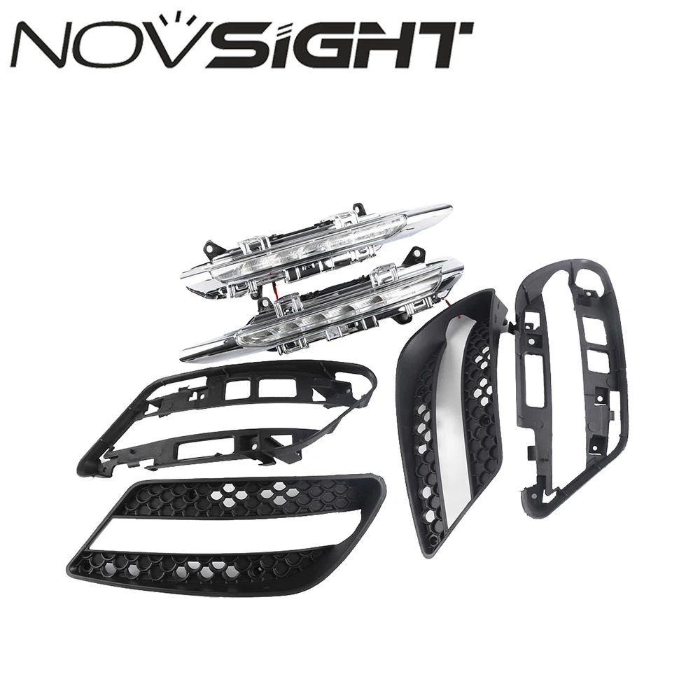 

NOVSIGHT Car Light LED DRL 12V Driving Daytime Running Light White Fit For Benz W204 2008 2009 2010 D35