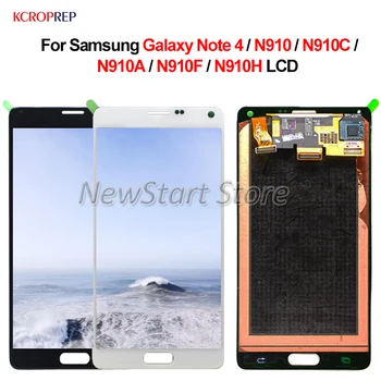

Super Amoled For Samsung Galaxy Note 4 N910 N910C N910A N910F N910H Note4 LCD Display Touch Screen Digitizer Assembly With Frame