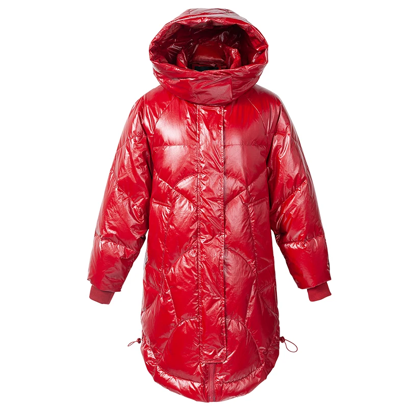Manteaux Vers red Femelle Lwl1347 Brillant Chaud Black Le Vêtements Bas Capuchon À 90 Femme Blanc Parka Tcyeek Duvet Femmes Vestes Doudoune De Canard 5RqBxzI