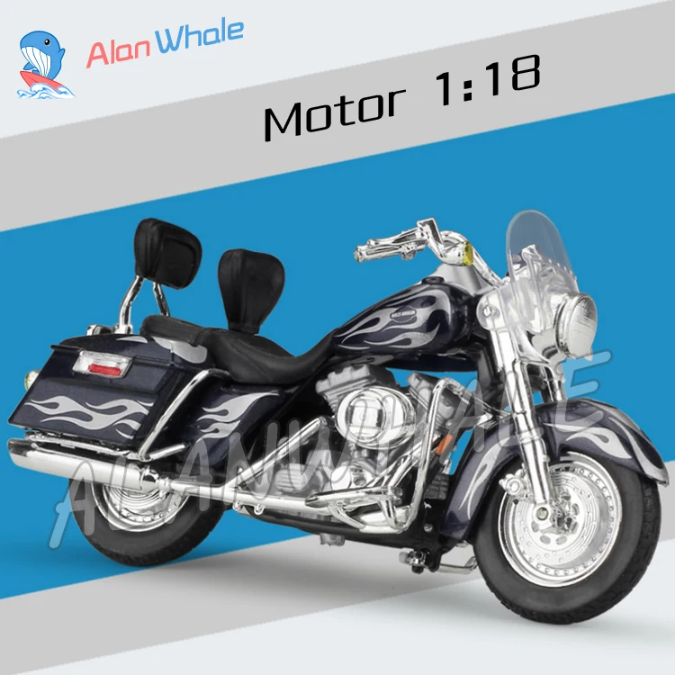 

1:18 Scale New Alloy 2002 FLHRSEI CVO Custom Metal Diecast Model Motorcycle Motorbike Racing Cars Toys Boys Vehicle Collection