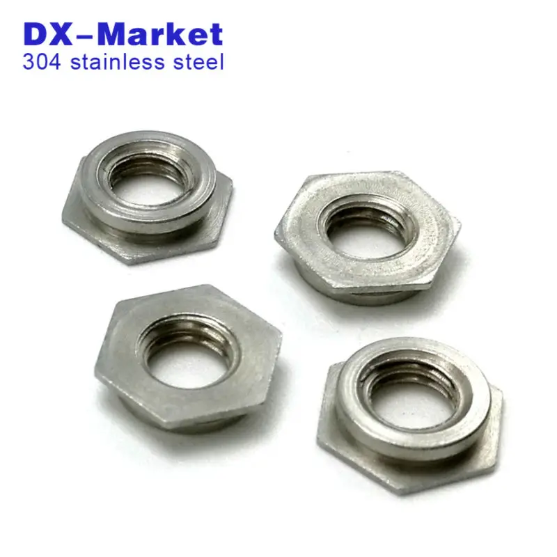 F M5 2 , 100pcs , sus304 self clinching nuts flush nut , 304 stainless
