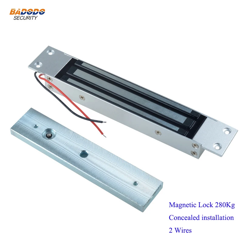 Dc12v Electromagnetic Lock 280kg 600lbs Electric Magnetic Lock