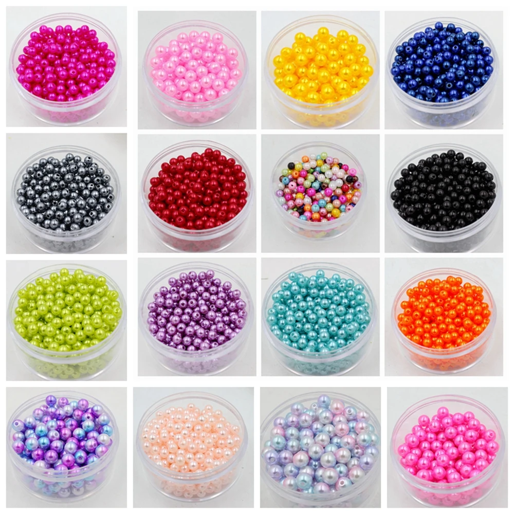 Бусины из АБС пластика с имитацией жемчуга размер 4 5 6 8 10 12 мм|imitation pearl|pearls wholesaleabs