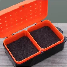 2 отсека рыболовная коробка 10*6*3,2 см пластиковая червь земляной приманки приманка для ловли карпа аксессуары для рыболовных снастей FO138