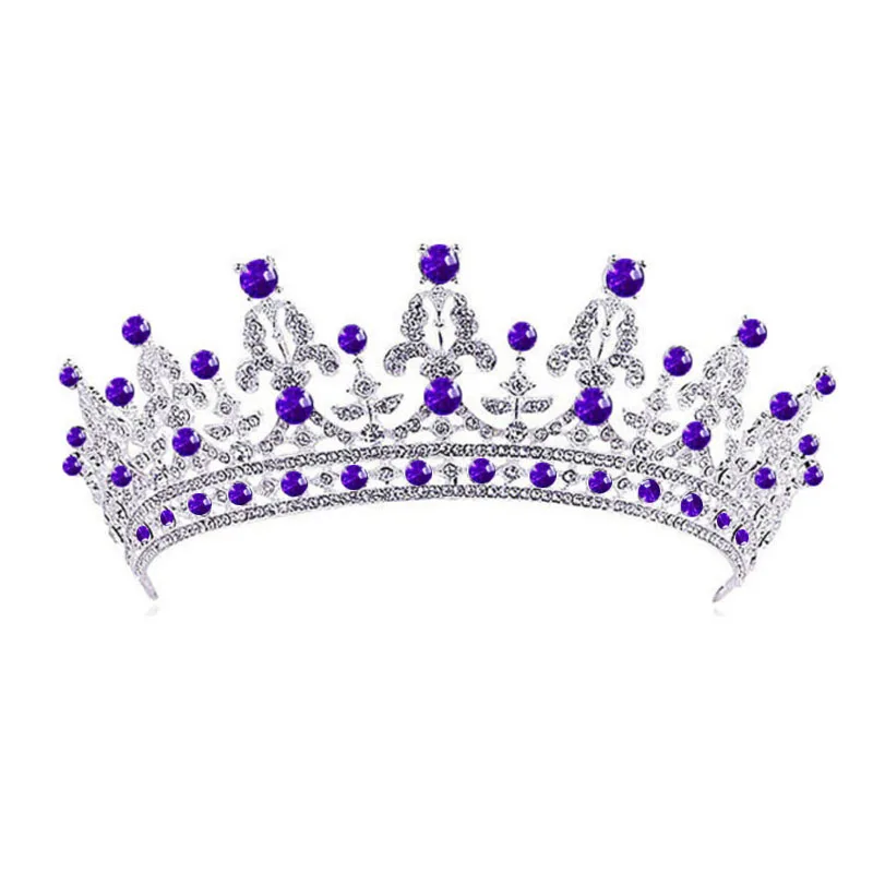 Ювелирные изделия Венера женские 4 высоких красоты королева конкурсантов королевская полная Корона-посеребренные прозрачные кристаллы