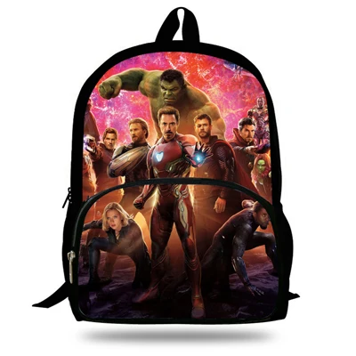 16 дюймов Mochila Marvel Мстители школьные сумки для мальчиков крутые Мстители рюкзак для подростков рюкзак для девочек Дорожная сумка для детей - Цвет: 7D759