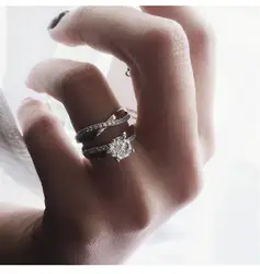 TIFF S925 серебро кольцо, классический любовь логотип полая форма. Модные женские украшения Бесплатная доставка