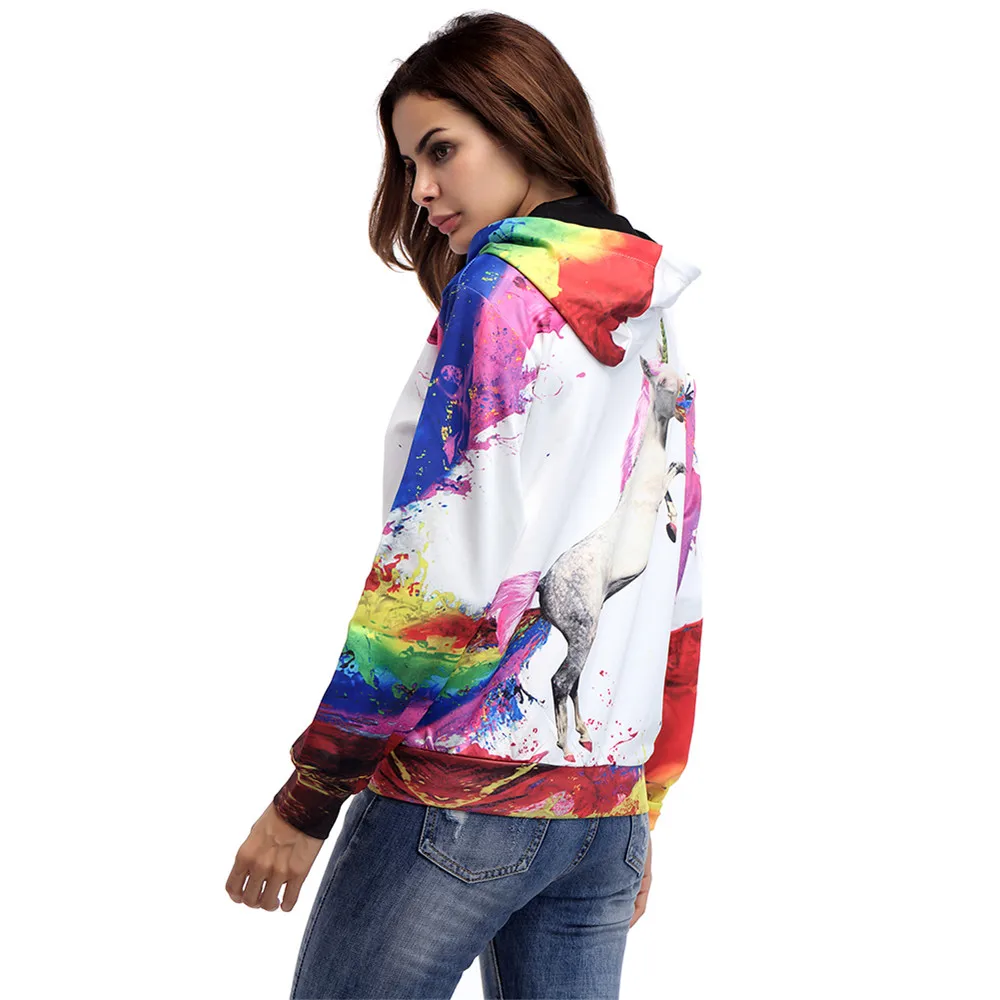 Women Hoodies Fashion Autumn unicorn Sweatshirts Tracksuits Women gardigan hoodies Girl Winter cute Hooded Jacket harajuku  (8)