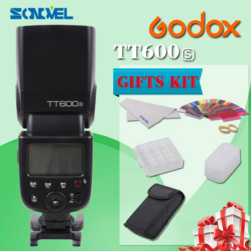 New Godox TT600s HSS GN60 2.4G Camera Flash Speedlite + X1T-S Transmitter for Sony A7 A7S A7R A7 II A6000 A58 A99 flash speedlite for sony camera 4 x aa