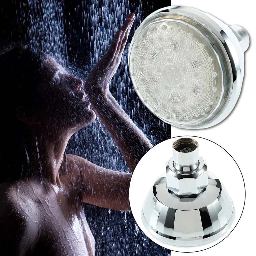 New Romantic Adjustable Automatic 360 degree 7 Color LED Shower Head
