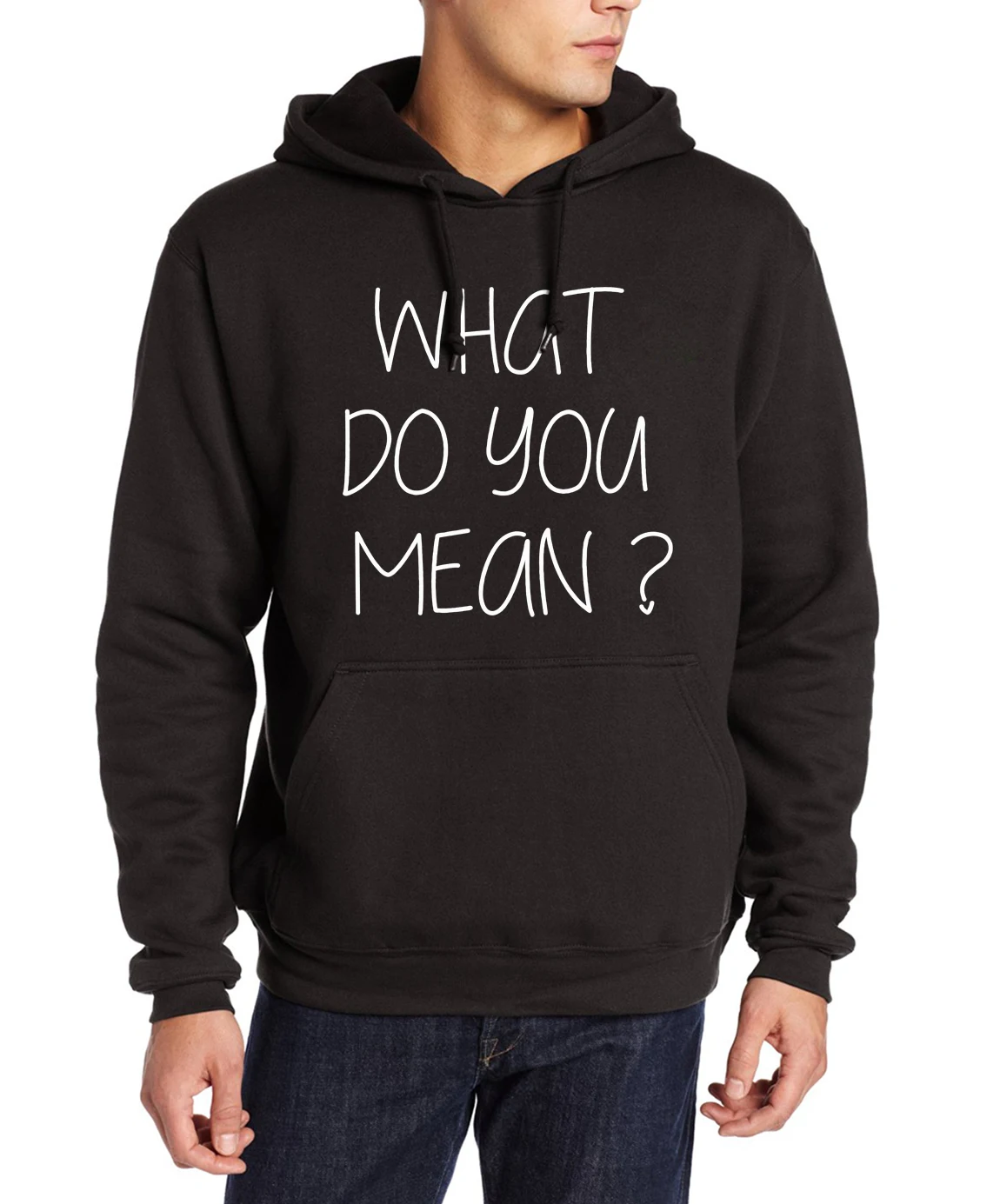Justin Bieber Hoodies men What Do You Mean Print pullovers 2017 autumn