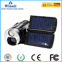 2017 Newest Solar Charging digital camcorder HDV-T90/T92/T99 max 12mp 3.0″LCD display Chinese portable photo camera PC Webcam