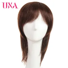 Cheap UNA Straight Remy Indian Human Hair Wigs For Women 120% Density Color #1 #1B #2 #4 #27 #30 #33 #99J #BUG #350 #2/33 6222A