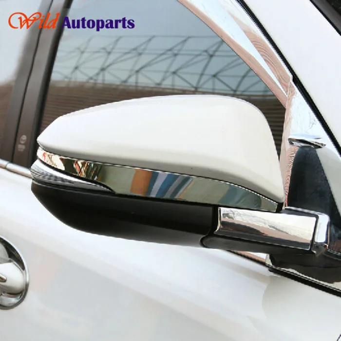 2pcs Stainless steel Rear view Mirror Cover Moldin...