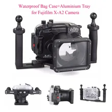 Meikon 40m Underwater Camera Housing Case for Fujifilm X-A2 + Aluminium Tray,Waterproof Bag Case for Fujifilm X-A2 Camera