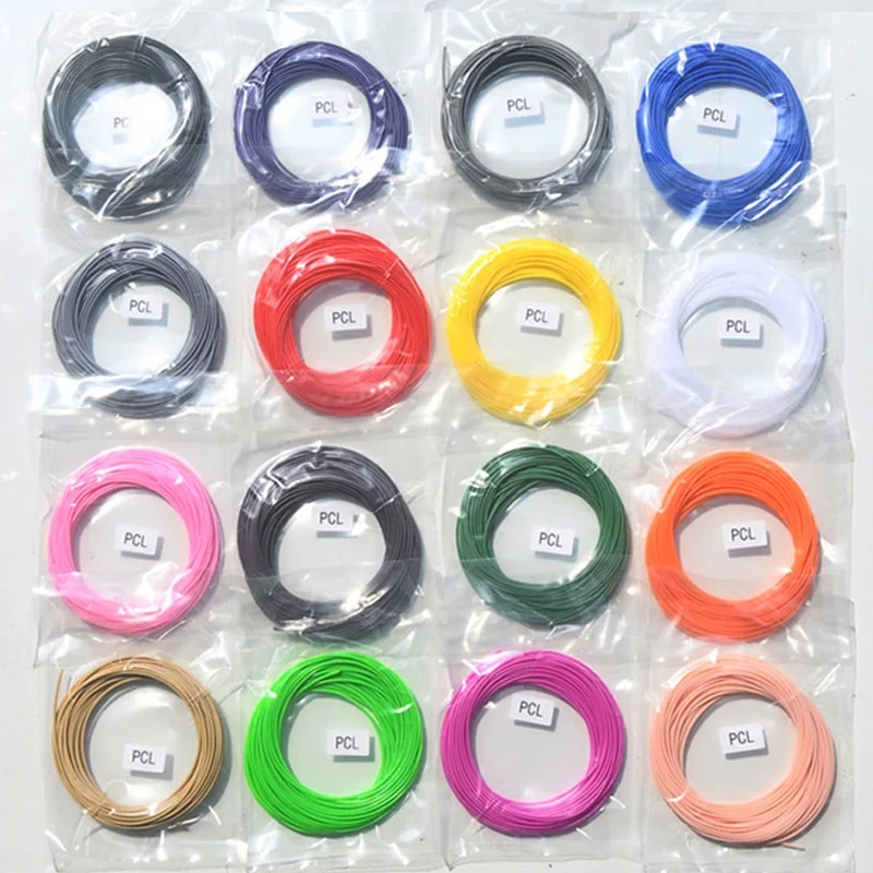 3D Printing Pen Low Temperature Print 70-100 Celsius PCL Filament 1.75mm Safety Recyclable Materials