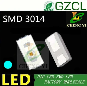 

200pcs free shipping 3014 smd led Ice blue Surface Mounted 3.0*1.4mm light emitting diode