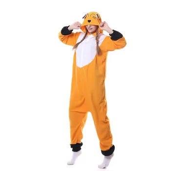 

Polar Fleece Adult Unisex Fox Kigurumi Pajamas Cosplay Costume Animal Jumpsuit Sleepwear