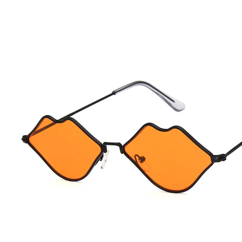 

Small Lips Shape Sunglasses Women Brand Designer 2019 New Sexy Mouth Brand Designer Sun Glasses Red Herat Shades UV400